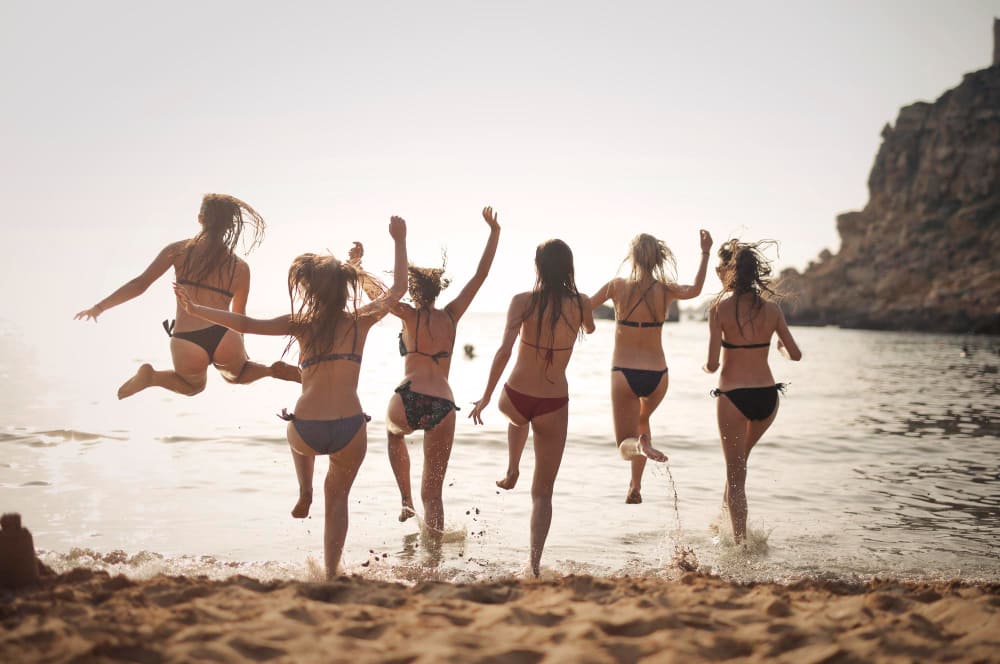 Despedida de soltera en la playa